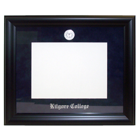 Diploma Frame Black Navy Mat W/Silver Medallion (SKU 10308387129)