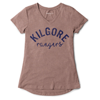 Kilgore College Womens Tri-Flex V-Neck Tee